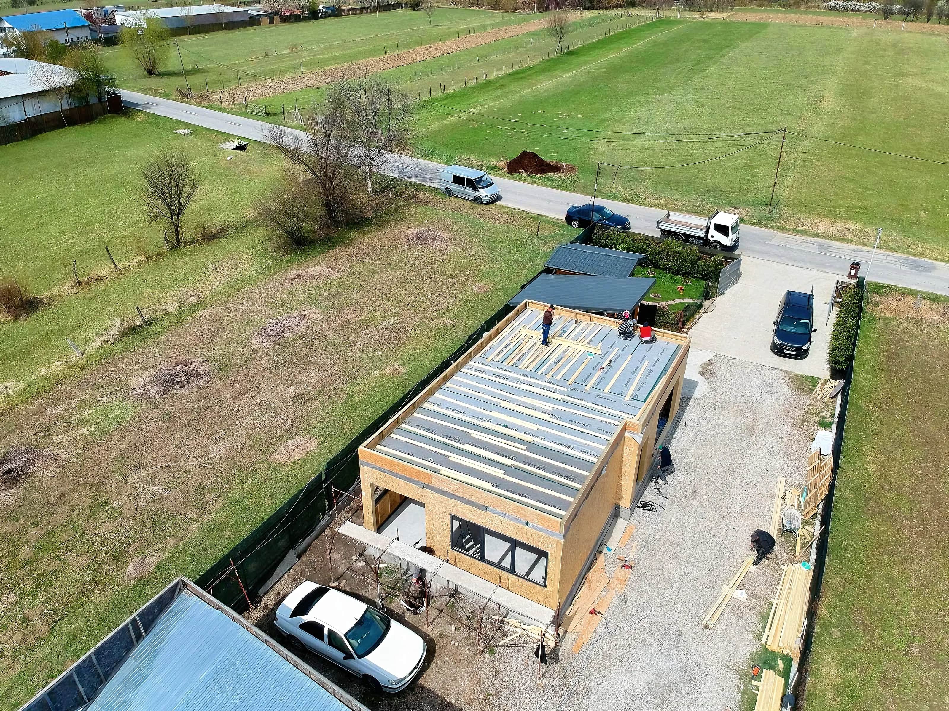 Biroul Elite Solutions în timpul construcției